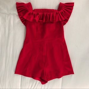 Red Urban Outfitters Romper